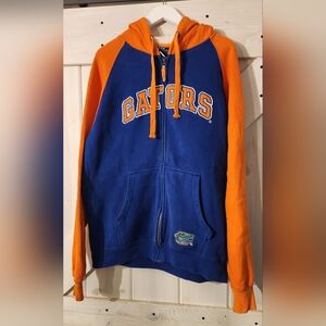 90s Florida Gators Zip Up Hoodie. Size L. Embroidered Logos. Old Varsity Brand